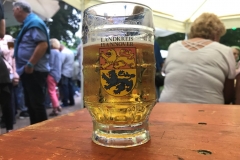 Positives Denken: das Glas ist halb voll!